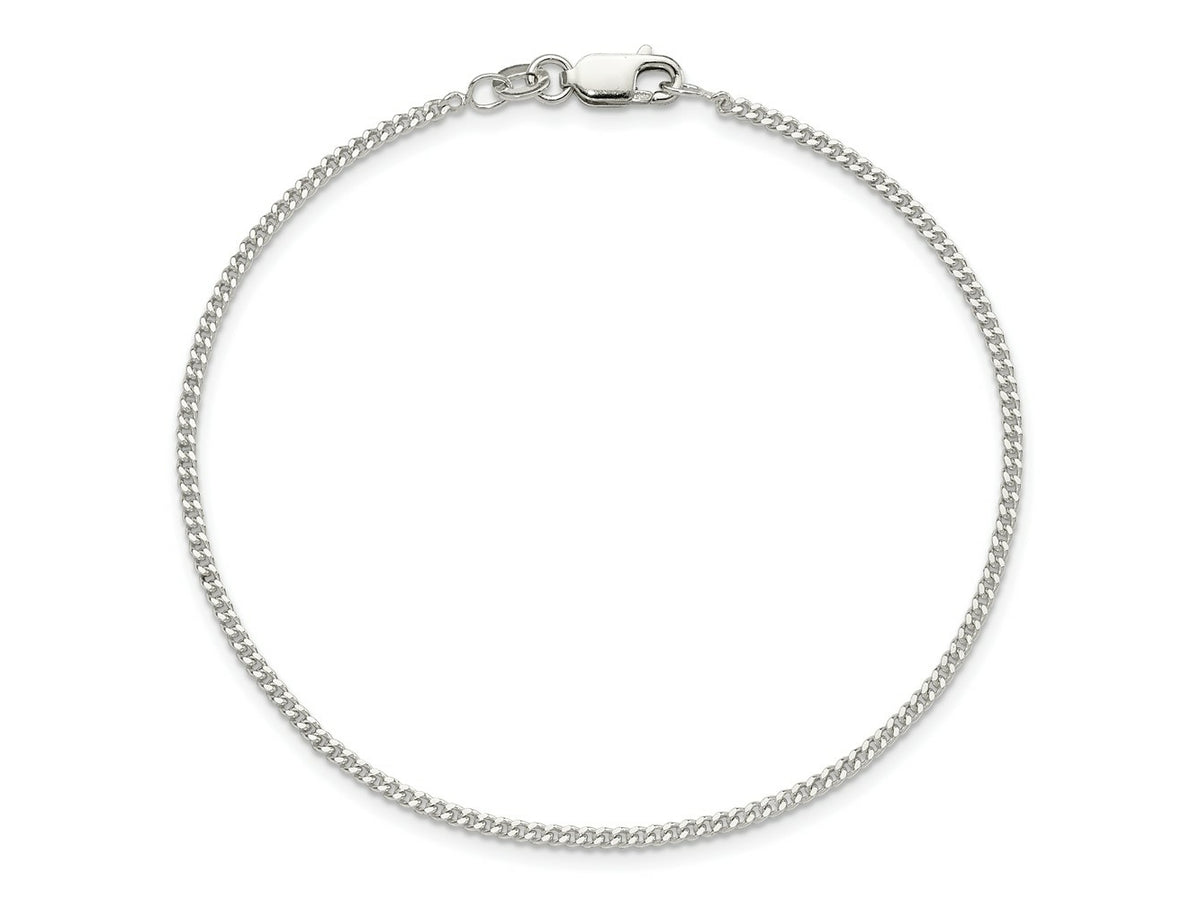 FJC Finejewelers 925 Sterling Silver Curb Bracelet Chain 8 Inches x 1.75 mm