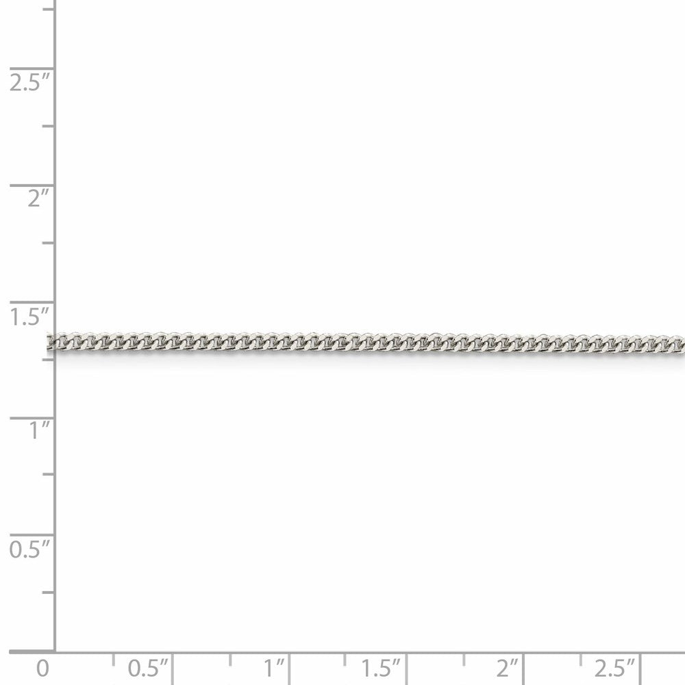 FJC Finejewelers 925 Sterling Silver Curb Bracelet Chain 7 Inches x 2 mm