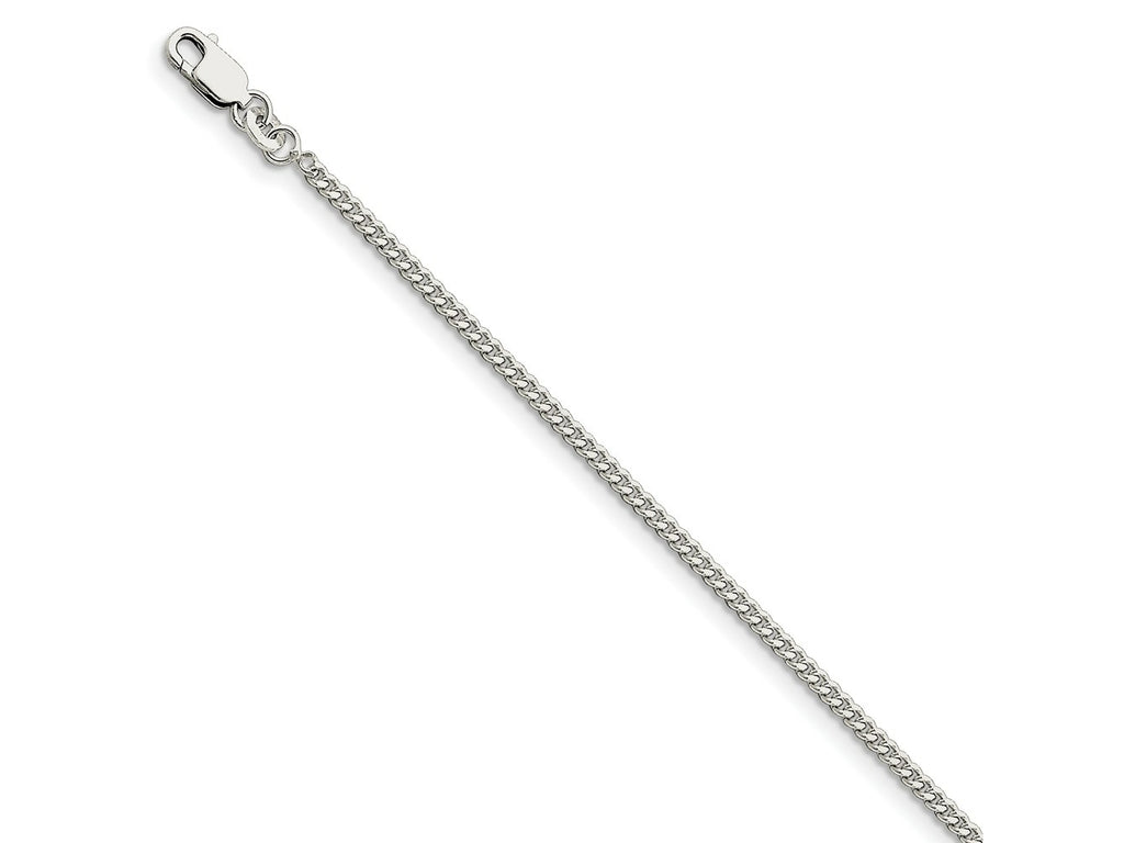 FJC Finejewelers 925 Sterling Silver Curb Bracelet Chain 7 Inches x 2 mm