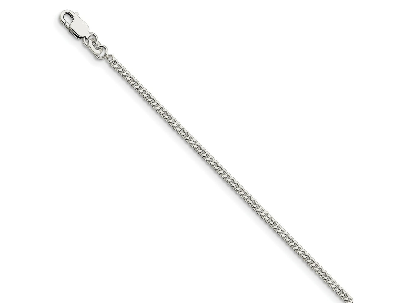 FJC Finejewelers 925 Sterling Silver Curb Bracelet Chain 7 Inches x 2 mm