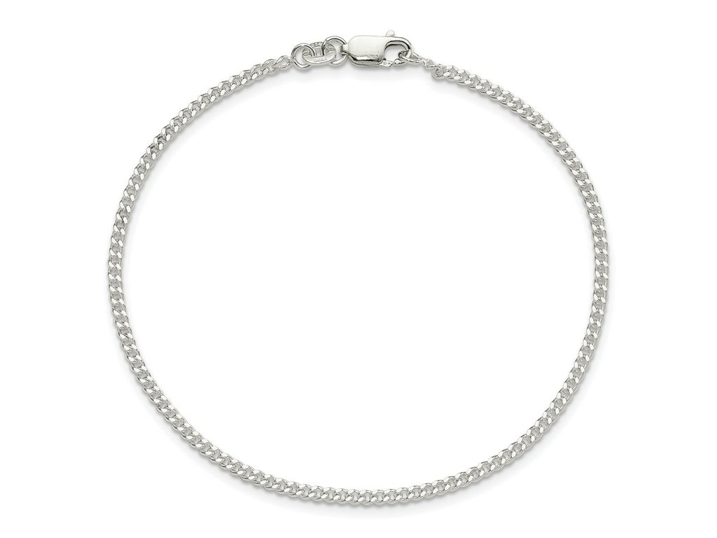 FJC Finejewelers 925 Sterling Silver Curb Bracelet Chain 8 Inches x 2 mm
