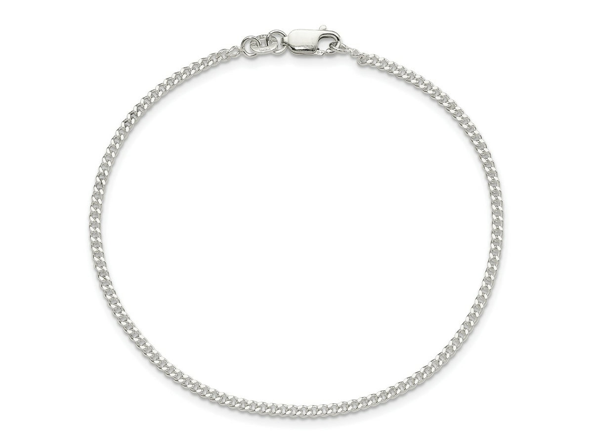FJC Finejewelers 925 Sterling Silver Curb Bracelet Chain 8 Inches x 2 mm