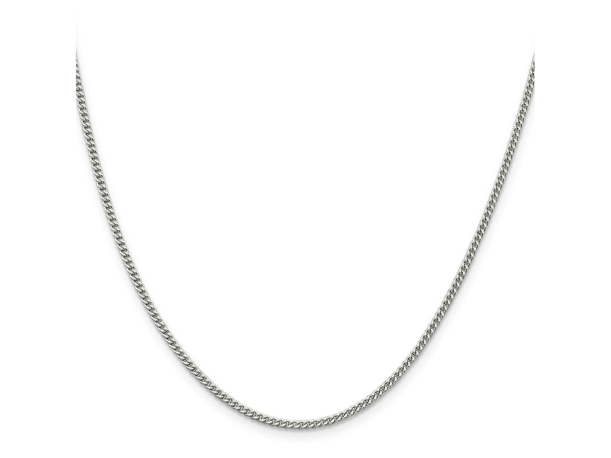 FJC Finejewelers 925 Sterling Silver Rhodium Plated Curb Chain 28 Inches x 2 mm