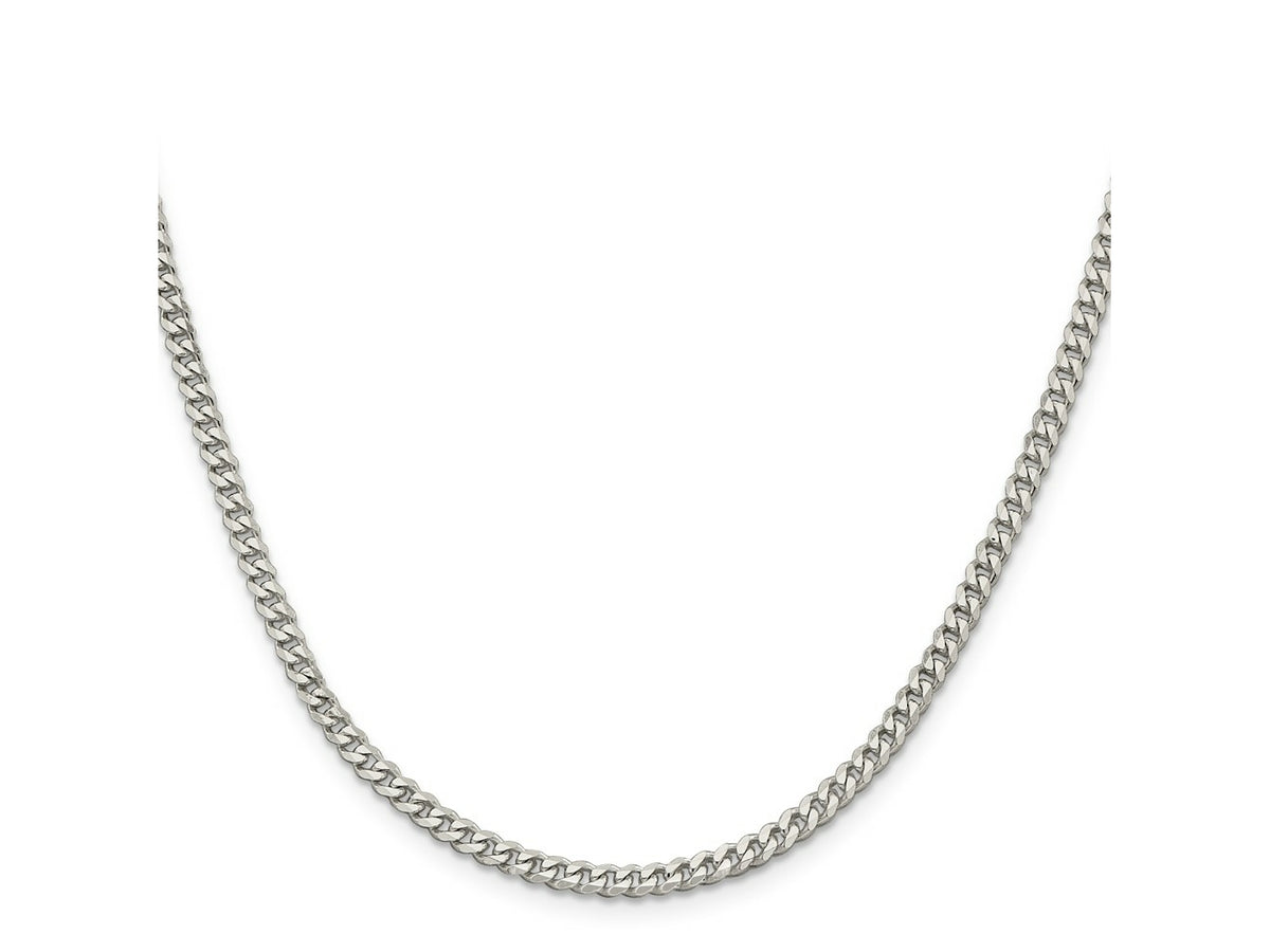 FJC Finejewelers 925 Sterling Silver Curb Chain 24 Inches x 3.5 mm