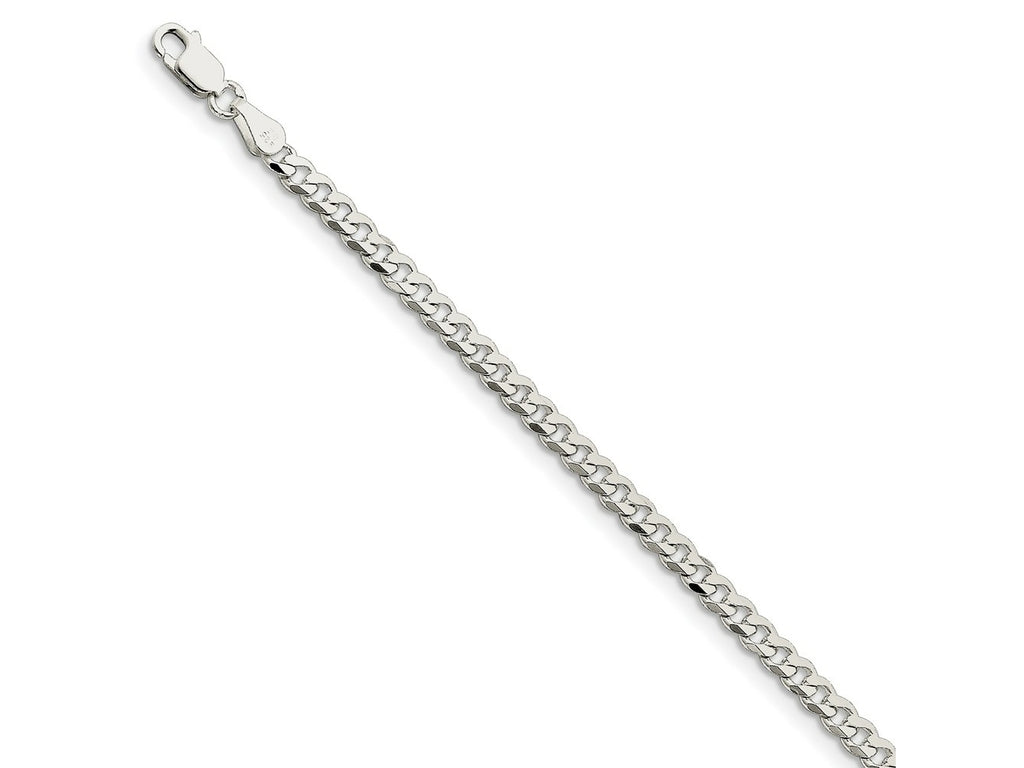 FJC Finejewelers 925 Sterling Silver Curb Bracelet Chain 7 Inches x 3.5 mm