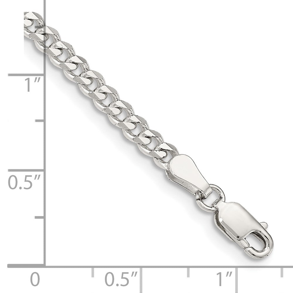FJC Finejewelers 925 Sterling Silver Curb Bracelet Chain 8 Inches x 3.5 mm