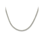 FJC Finejewelers 925 Sterling Silver Rhodium Plated Curb Chain 30 Inches x 3.5 mm