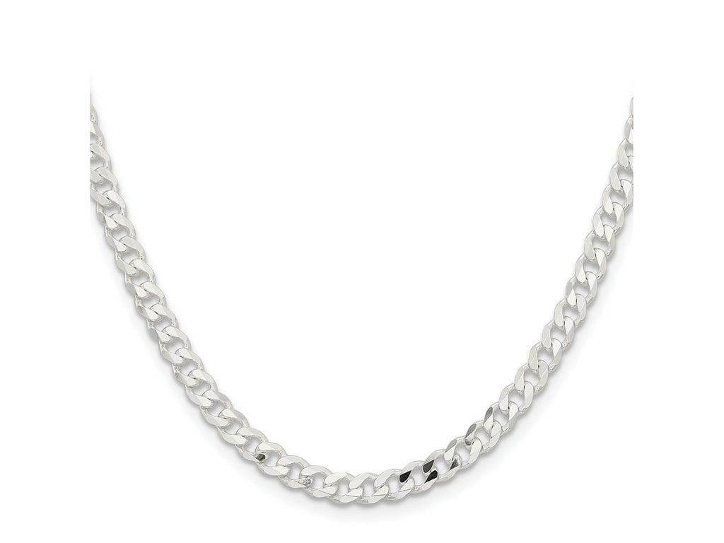 FJC Finejewelers 925 Sterling Silver Curb Chain 24 Inches x 4.5 mm