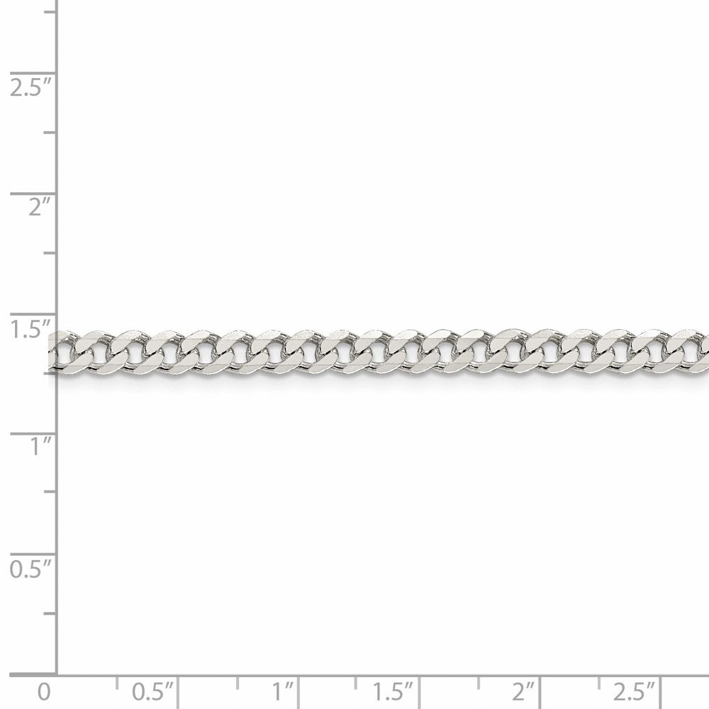 FJC Finejewelers 925 Sterling Silver Curb Bracelet Chain 7 Inches x 4.5 mm