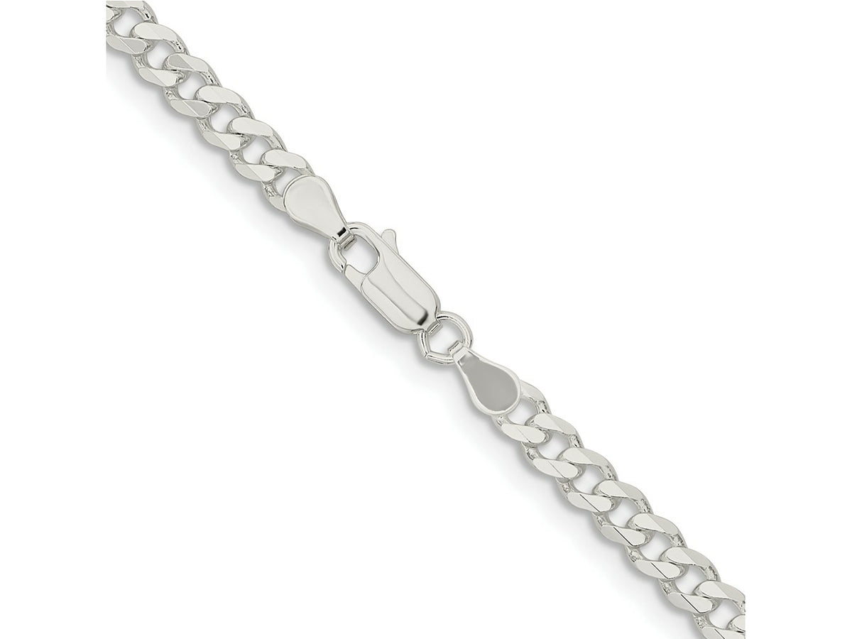 FJC Finejewelers 925 Sterling Silver Curb Bracelet Chain 7 Inches x 4.5 mm