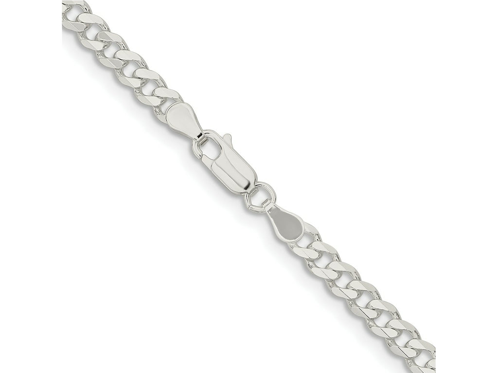 FJC Finejewelers 925 Sterling Silver Curb Bracelet Chain 7 Inches x 4.5 mm