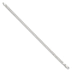 FJC Finejewelers 925 Sterling Silver Curb Bracelet Chain 8 Inches x 4.5 mm