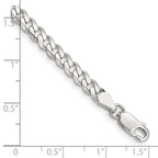FJC Finejewelers 925 Sterling Silver Curb Bracelet Chain 8 Inches x 4.5 mm