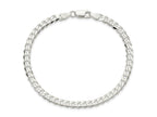 FJC Finejewelers 925 Sterling Silver Curb Bracelet Chain 8 Inches x 4.5 mm