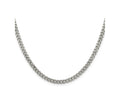 FJC Finejewelers 925 Sterling Silver Rhodium Plated Curb Chain 28 Inches x 4.5 mm