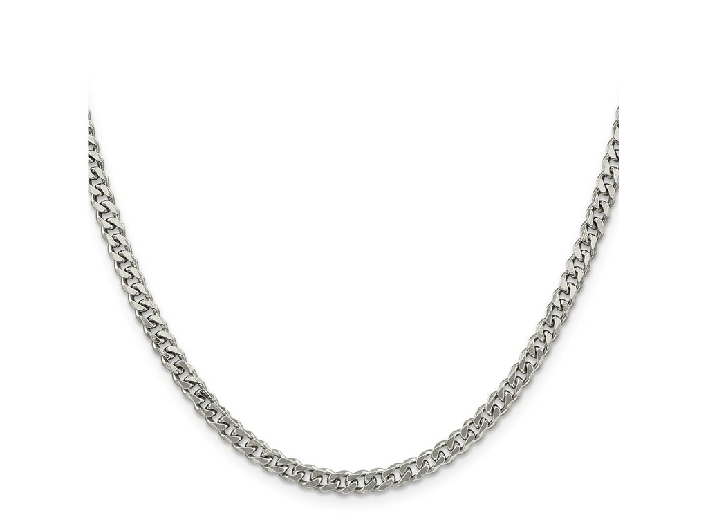 FJC Finejewelers 925 Sterling Silver Rhodium Plated Curb Chain 30 Inches x 4.5 mm