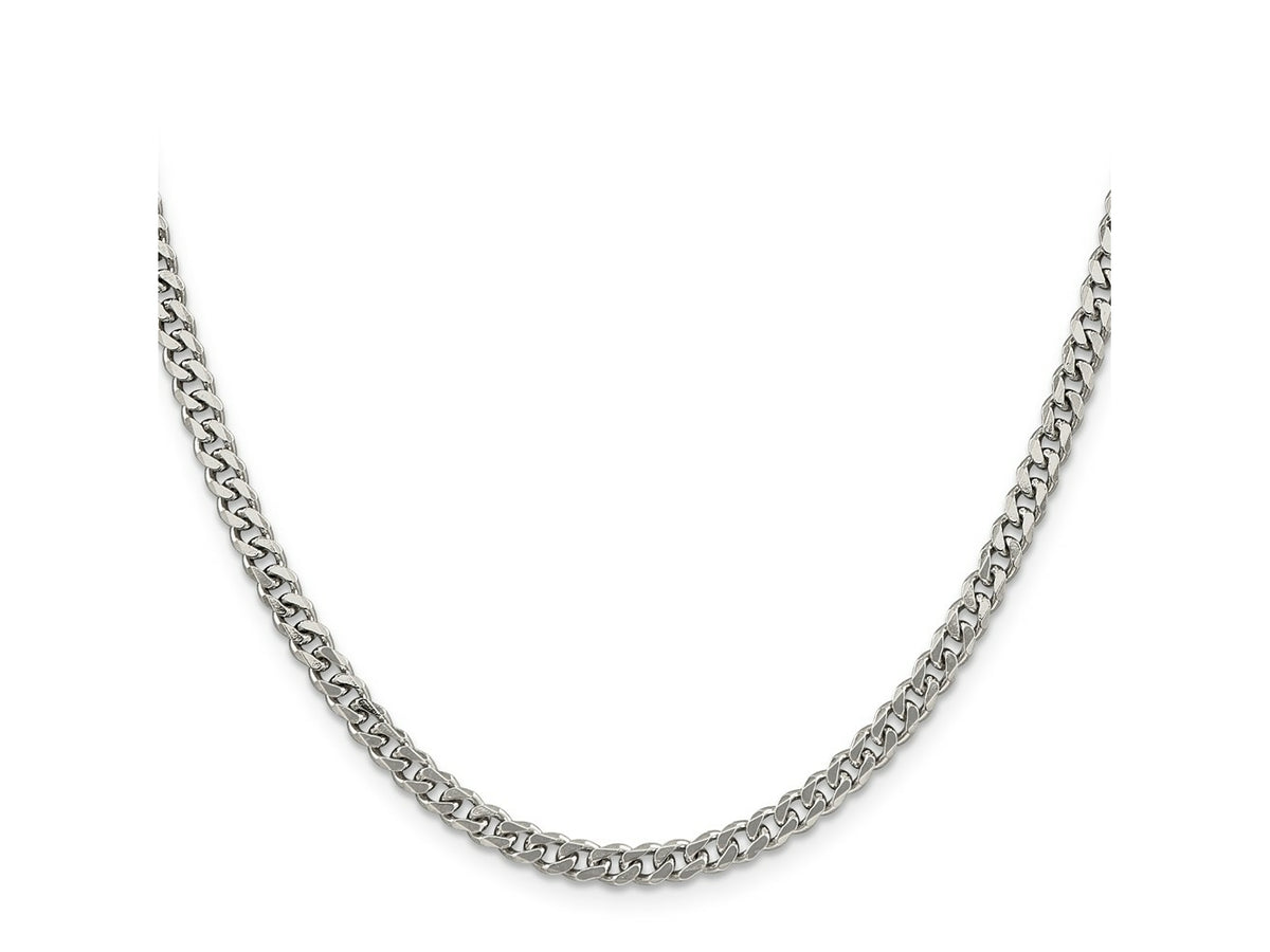 FJC Finejewelers 925 Sterling Silver Rhodium Plated Curb Chain 30 Inches x 4.5 mm