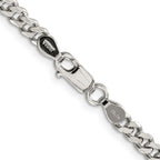 FJC Finejewelers 925 Sterling Silver Rhodium Plated Curb Bracelet Chain 7 Inches x 4.5 mm