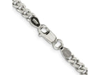 FJC Finejewelers 925 Sterling Silver Rhodium Plated Curb Bracelet Chain 7 Inches x 4.5 mm