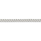 FJC Finejewelers 925 Sterling Silver Rhodium Plated 4.5mm Curb Chain