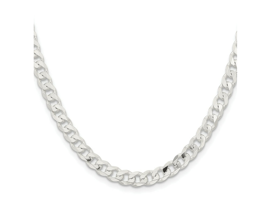 FJC Finejewelers 925 Sterling Silver Curb Chain 24 Inches x 6 mm