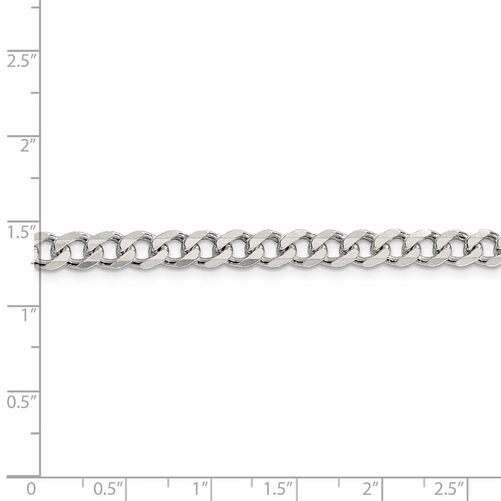 FJC Finejewelers 925 Sterling Silver Curb Bracelet Chain 7 Inches x 6 mm