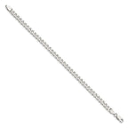 FJC Finejewelers 925 Sterling Silver Curb Bracelet Chain 8 Inches x 6 mm