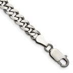 FJC Finejewelers 925 Sterling Silver Antiqued Curb Bracelet Chain 8 Inches x 6 mm