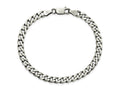 FJC Finejewelers 925 Sterling Silver Antiqued Curb Bracelet Chain 8 Inches x 6 mm