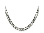 FJC Finejewelers 925 Sterling Silver Antiqued Curb Bracelet Chain 9 Inches x 6 mm