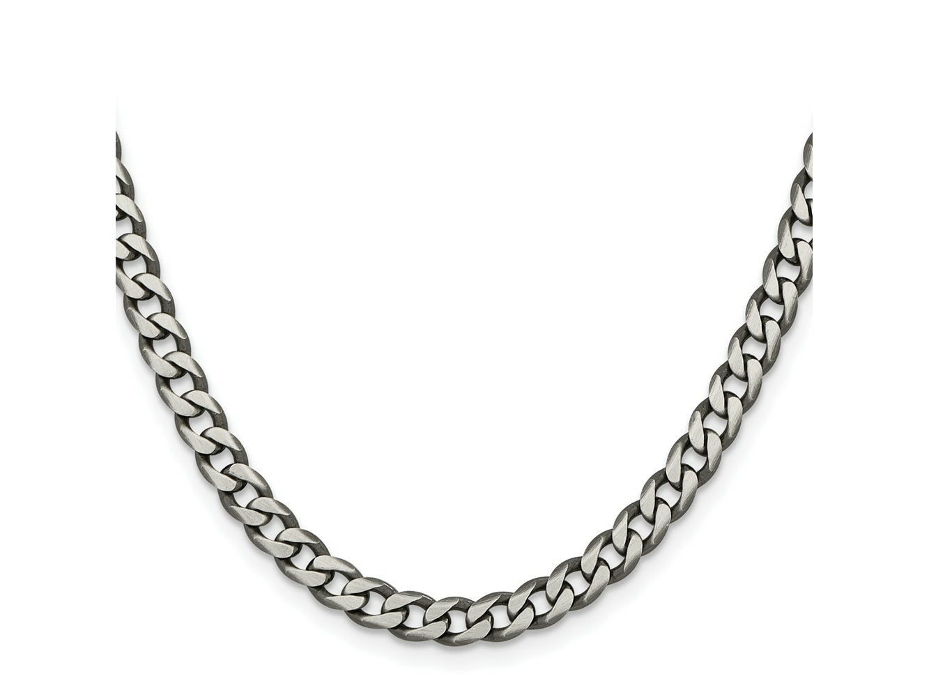 FJC Finejewelers 925 Sterling Silver Antiqued Curb Bracelet Chain 9 Inches x 6 mm