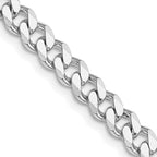 FJC Finejewelers 925 Sterling Silver Rhodium Plated Curb Chain 18 Inches x 6 mm