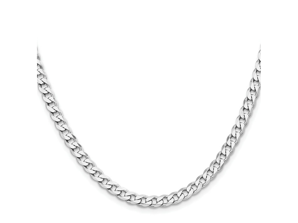 FJC Finejewelers 925 Sterling Silver Rhodium Plated Curb Chain 18 Inches x 6 mm