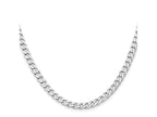 FJC Finejewelers 925 Sterling Silver Rhodium Plated Curb Chain 18 Inches x 6 mm