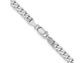 FJC Finejewelers 925 Sterling Silver Rhodium Plated Curb Bracelet Chain 7 Inches x 6 mm
