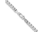 FJC Finejewelers 925 Sterling Silver Rhodium Plated Curb Bracelet Chain 7 Inches x 6 mm