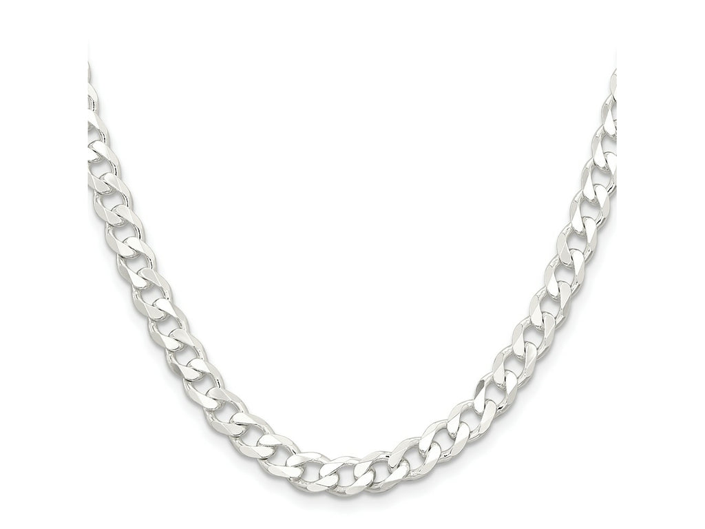 FJC Finejewelers 925 Sterling Silver Curb Chain 18 Inches x 7 mm