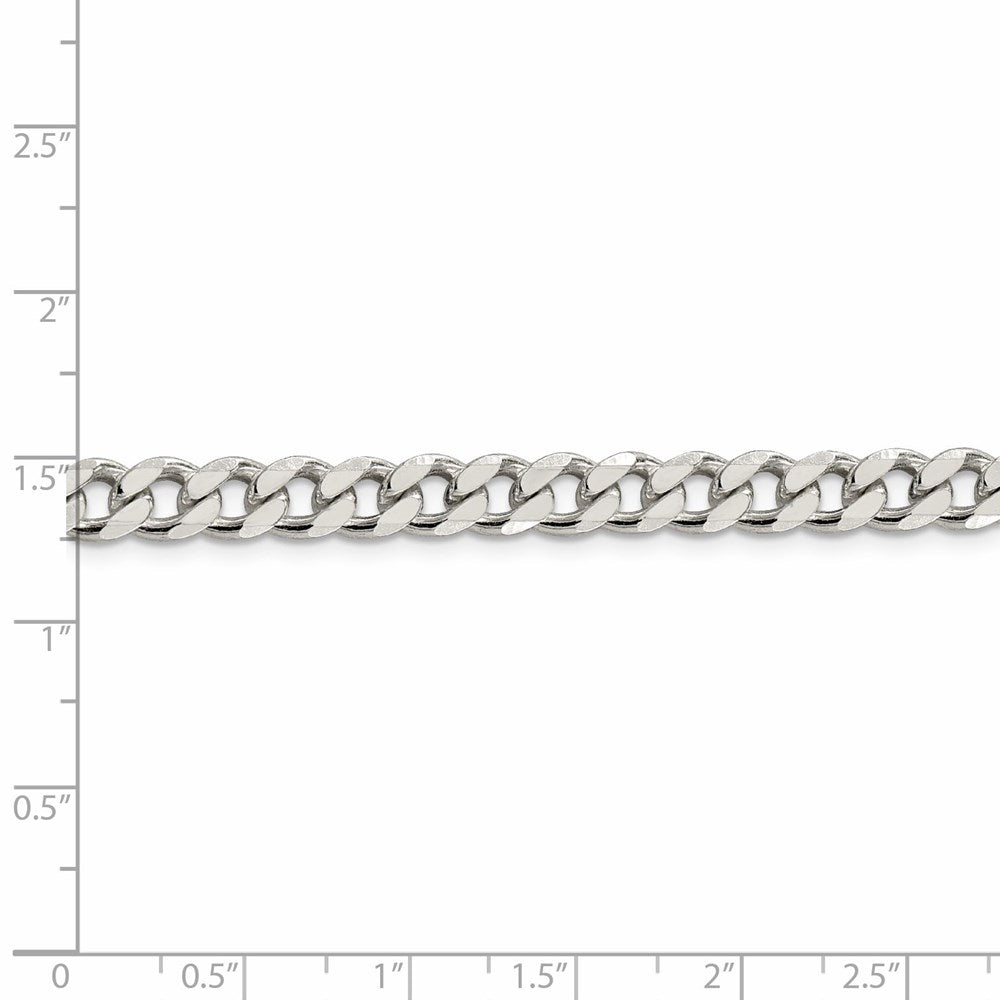 FJC Finejewelers 925 Sterling Silver Curb Bracelet Chain 7 Inches x 7 mm