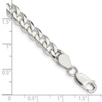 FJC Finejewelers 925 Sterling Silver Curb Bracelet Chain 8 Inches x 7 mm