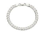 FJC Finejewelers 925 Sterling Silver Curb Bracelet Chain 8 Inches x 7 mm