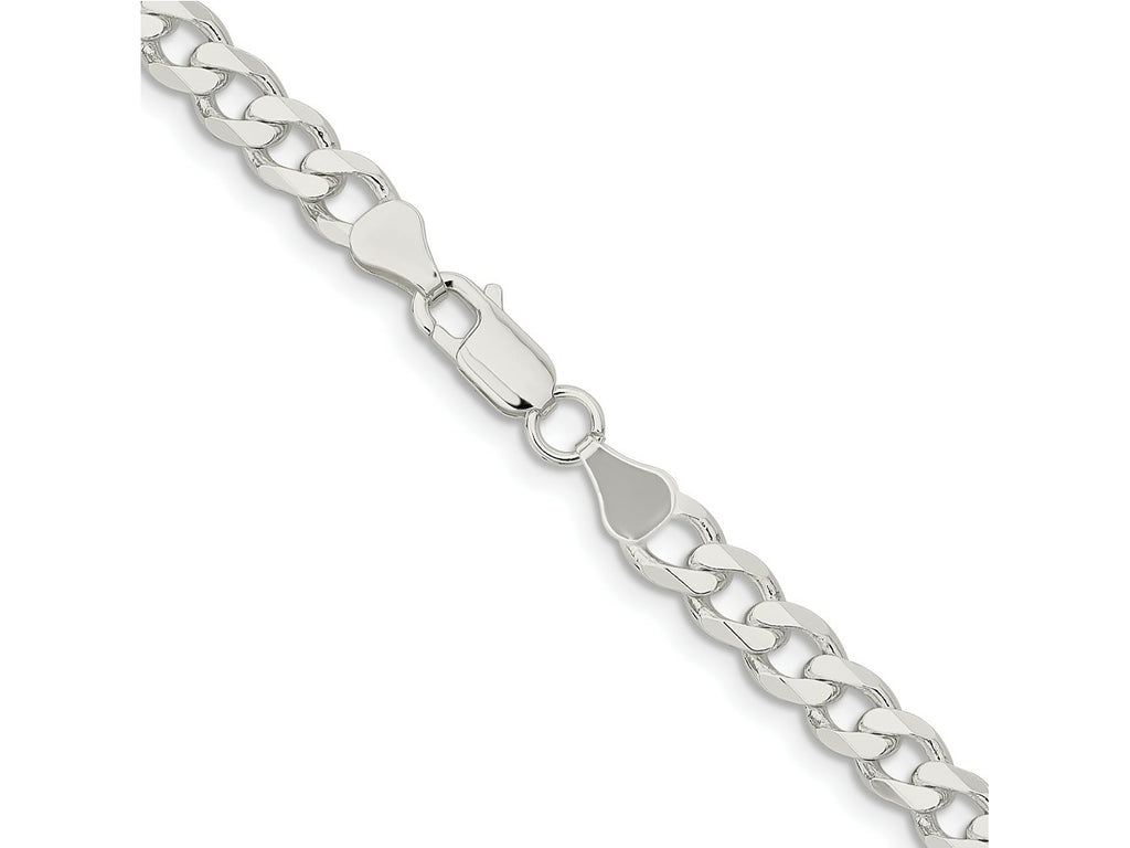 FJC Finejewelers 925 Sterling Silver Curb Bracelet Chain 9 Inches x 7 mm