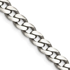 FJC Finejewelers 925 Sterling Silver Antiqued Curb Chain 16 Inches x 7 mm