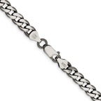 FJC Finejewelers 925 Sterling Silver Antiqued Curb Bracelet Chain 8 Inches x 7 mm