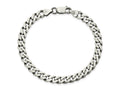 FJC Finejewelers 925 Sterling Silver Antiqued Curb Bracelet Chain 8 Inches x 7 mm