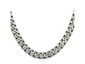 FJC Finejewelers 925 Sterling Silver Antiqued Curb Chain 20 Inches x 7.5 mm