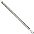FJC Finejewelers 925 Sterling Silver Antiqued Curb Bracelet Chain 8 Inches x 7.5 mm