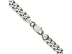 FJC Finejewelers 925 Sterling Silver Antiqued Curb Bracelet Chain 9 Inches x 7.5 mm