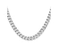 FJC Finejewelers 925 Sterling Silver Rhodium Plated Curb Chain 24 Inches x 7.5 mm