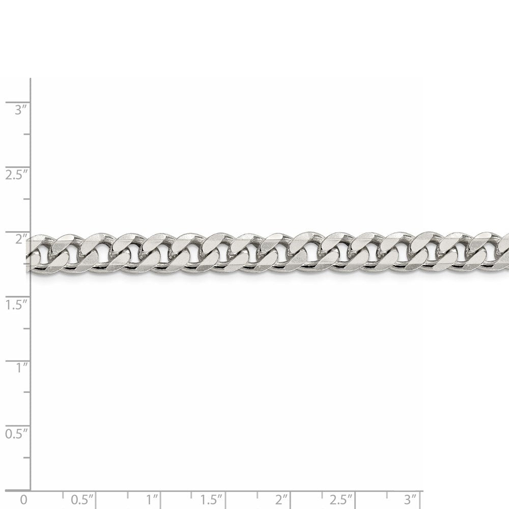 FJC Finejewelers 925 Sterling Silver Curb Bracelet Chain 7 Inches x 8 mm