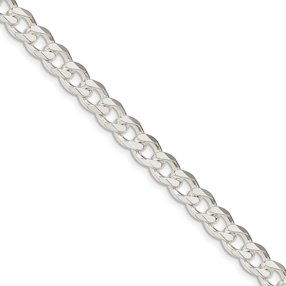 FJC Finejewelers 925 Sterling Silver Curb Bracelet Chain 7 Inches x 8 mm